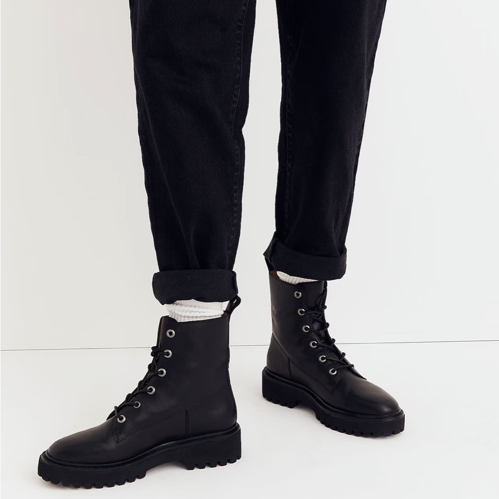 The Rayna Lace-Up Boot in Leather - Picture 4 of 5